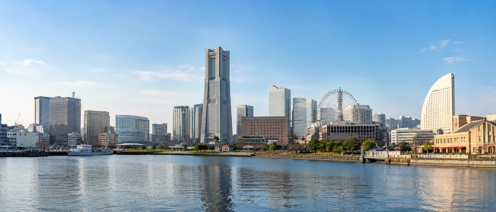 横浜みなとみらいの街並み